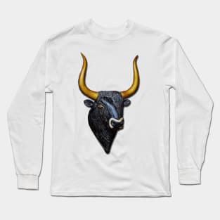 Bull's Head of Knossos - Minoan Culture Long Sleeve T-Shirt